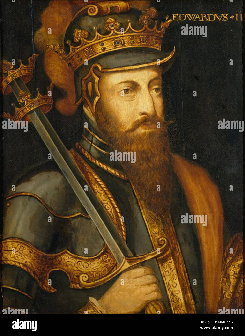 Portrait Of Edward Iii Of England 1312 1377 First Half Of - 
