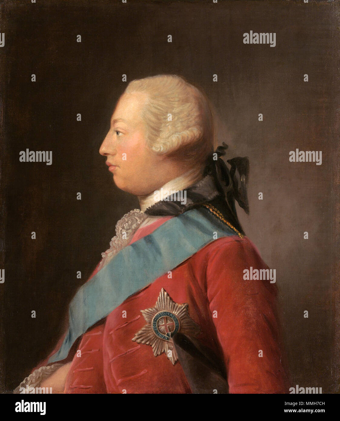 .  English: Portrait of George III of the United Kingdom (1738-1820)  . 1762. George III (by Allan Ramsay) Stock Photo