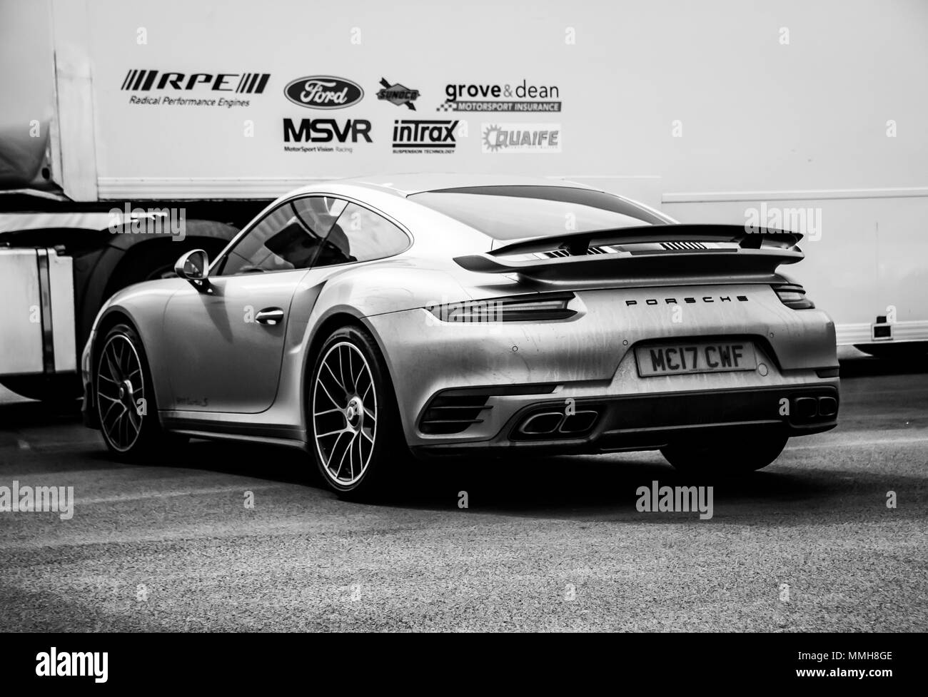 Porsche 911 Black and White Stock Photos & Images - Alamy