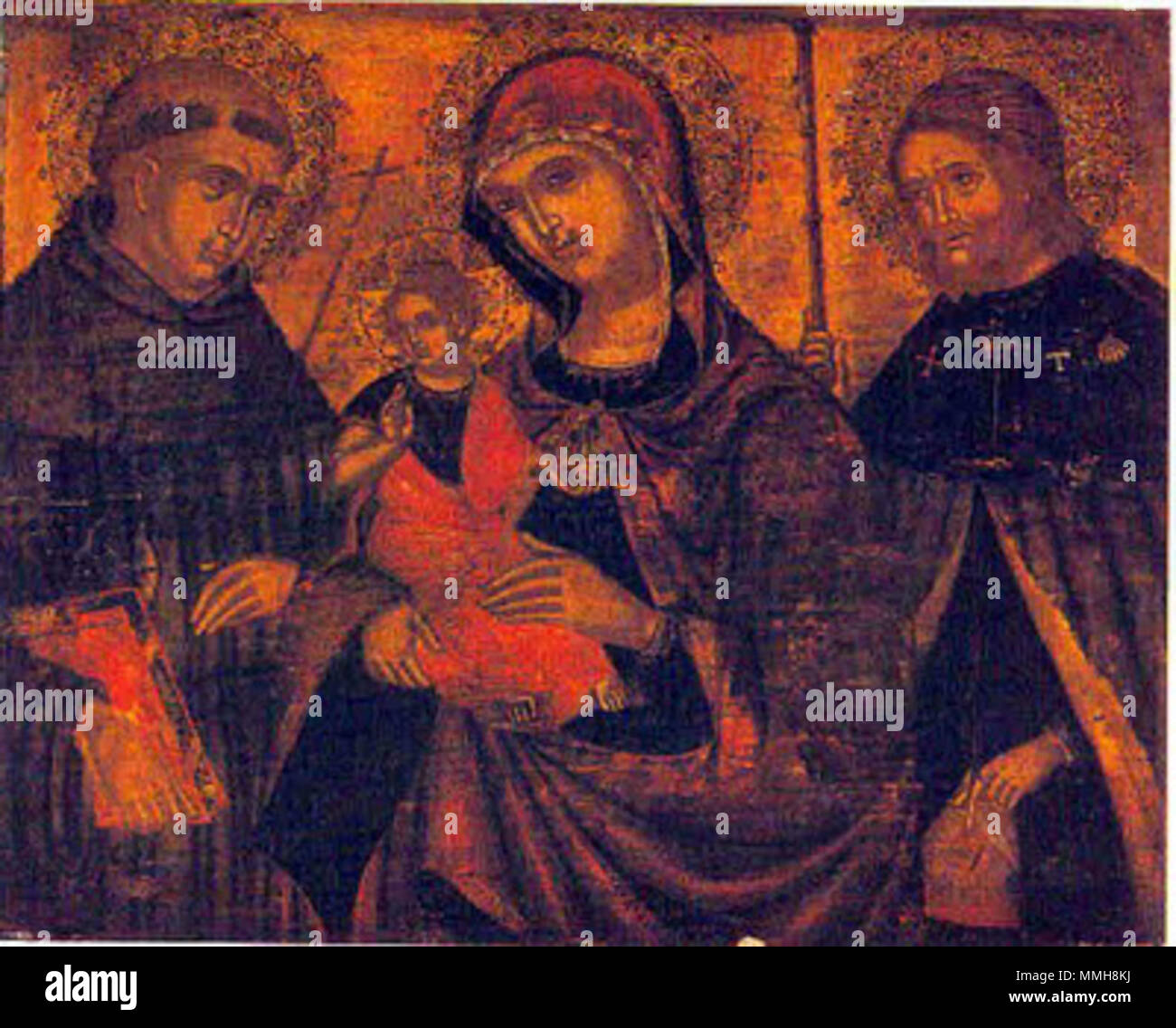 English: Madonna and Child with St. Francis of Assisi and St. Roch ...
