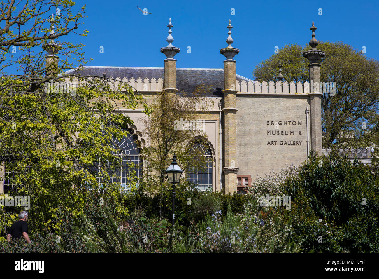 A view of the exterior of the Brighton Museum and Art Gallery in
