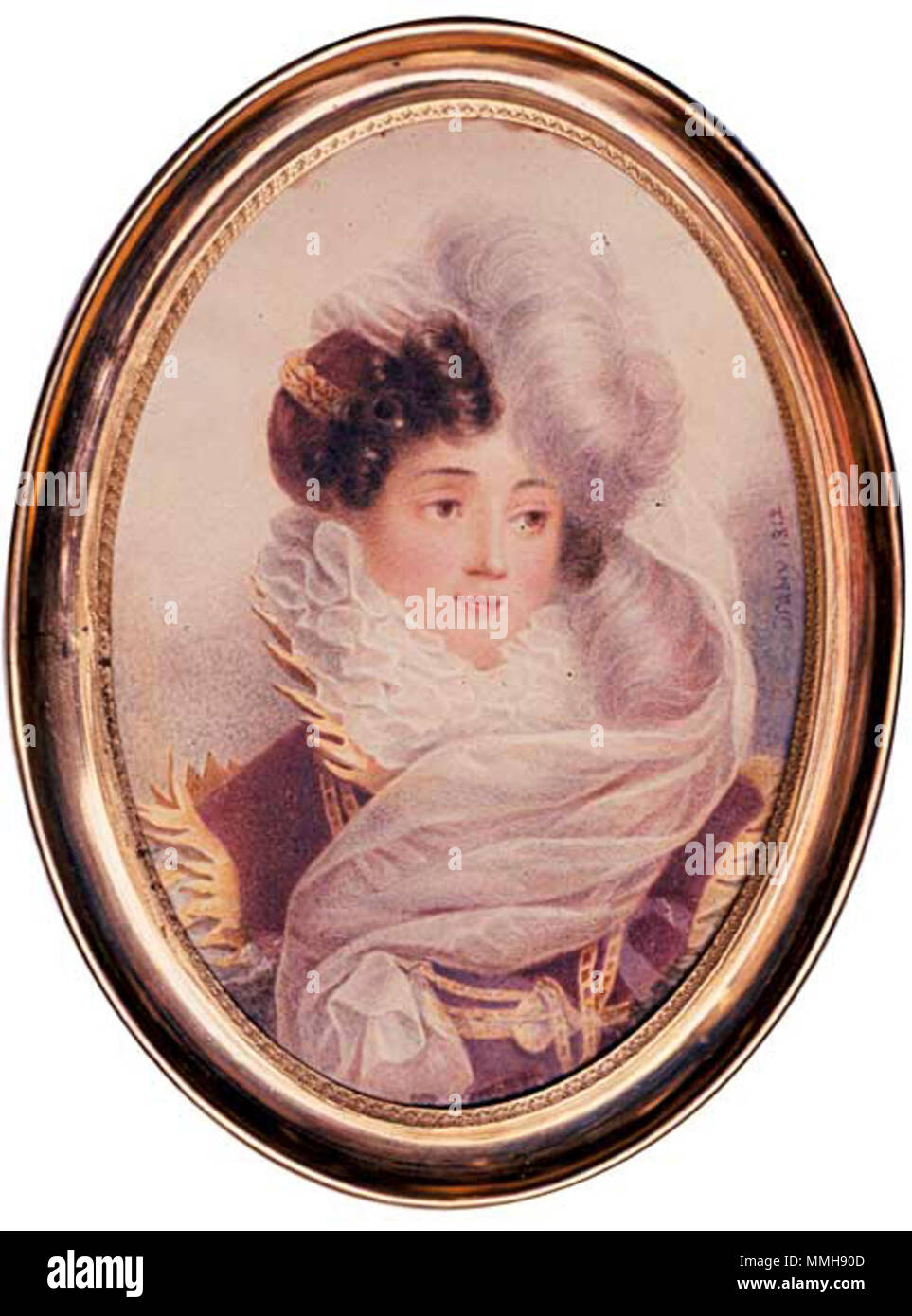 Jean-Baptiste Isabey - Hortensia Beuharnais Bonaparte, Rainha de Holanda Stock Photo