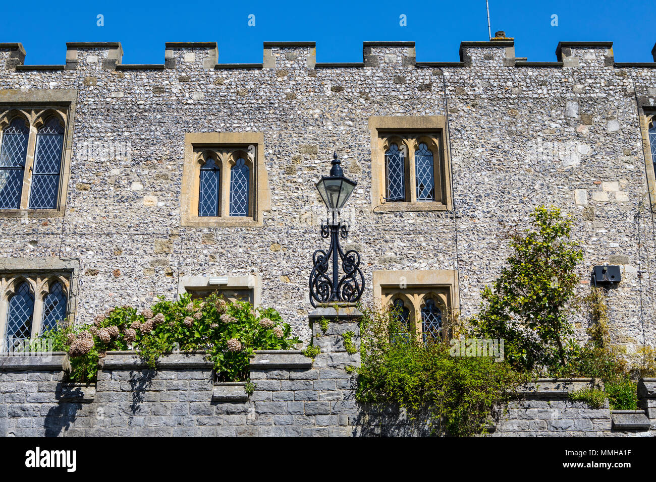 A view of the medieval exterior of St. Wilfrids Priory in the market