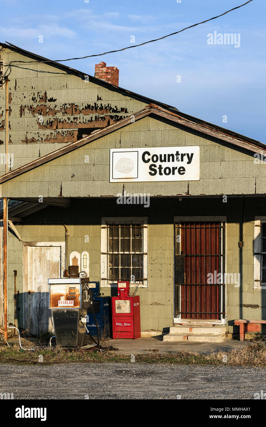 Rustic country store, Williamston, North Carolina, USA. Stock Photo