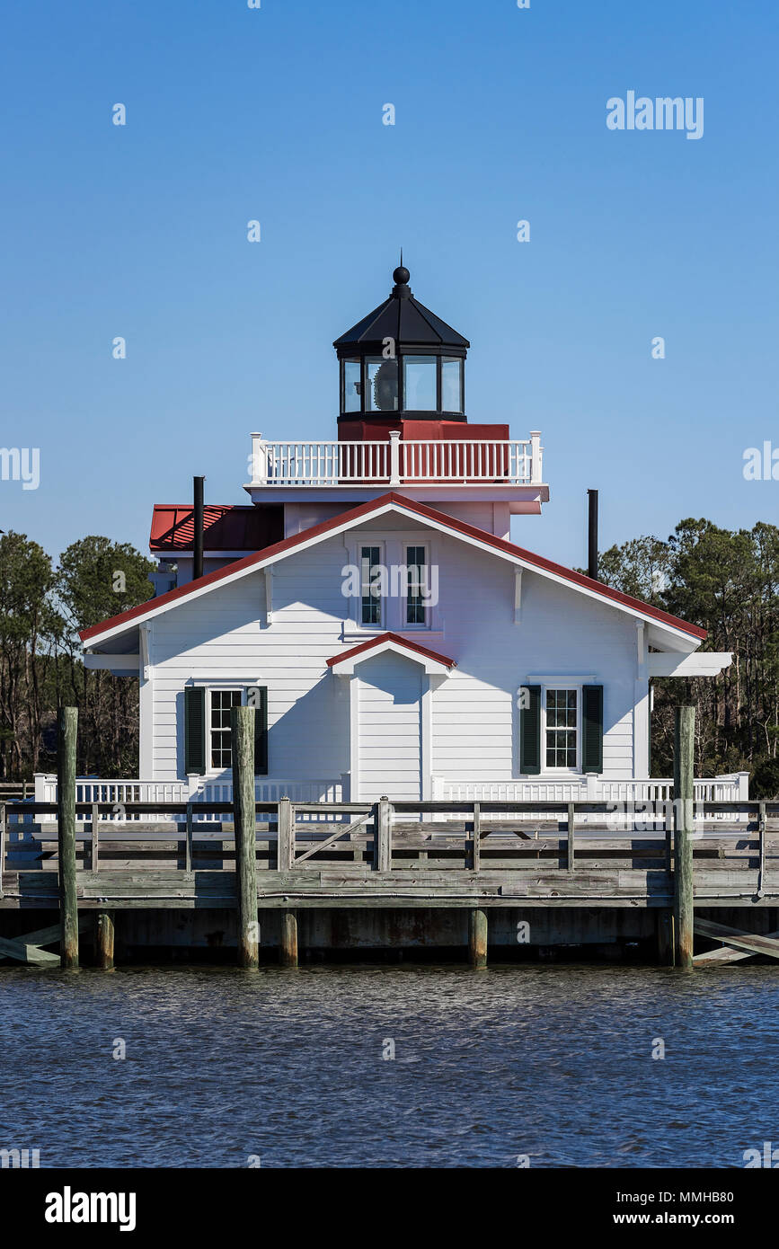 Roanoke Marshes Lighhouse, Manteo, North Carolina, USA Stock Photo