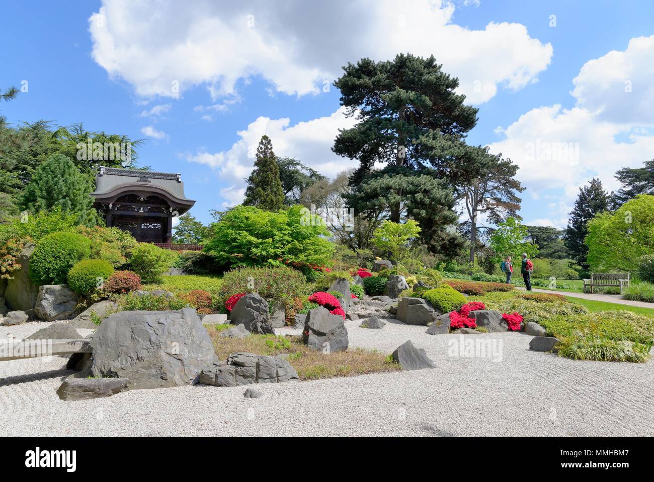 The Japanese Garden in the Royal Botanic Gardens, Kew Greater London England UK Stock Photo