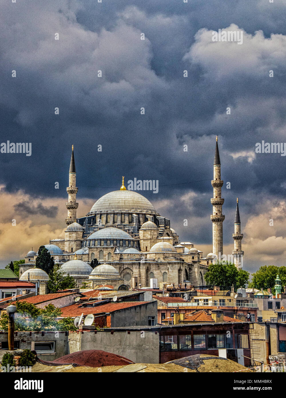 One Of The 2990 Active Mosques In Instanbul Turkey Stock Photo Alamy