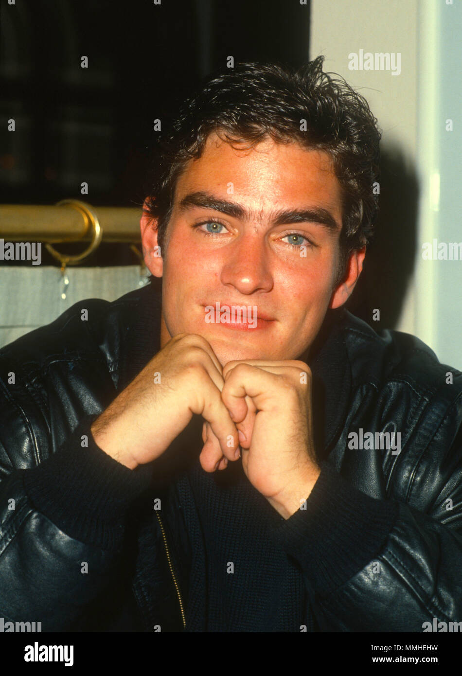 SHERMAN OAKS, CA - MAY 19: Actor Rodney Harvey attends event for 'The Outsiders' television series at Sherman Oaks Galleria on May 19, 1990 in Sherman Oaks, California. Photo by Barry King/Alamy Stock Photo Stock Photo