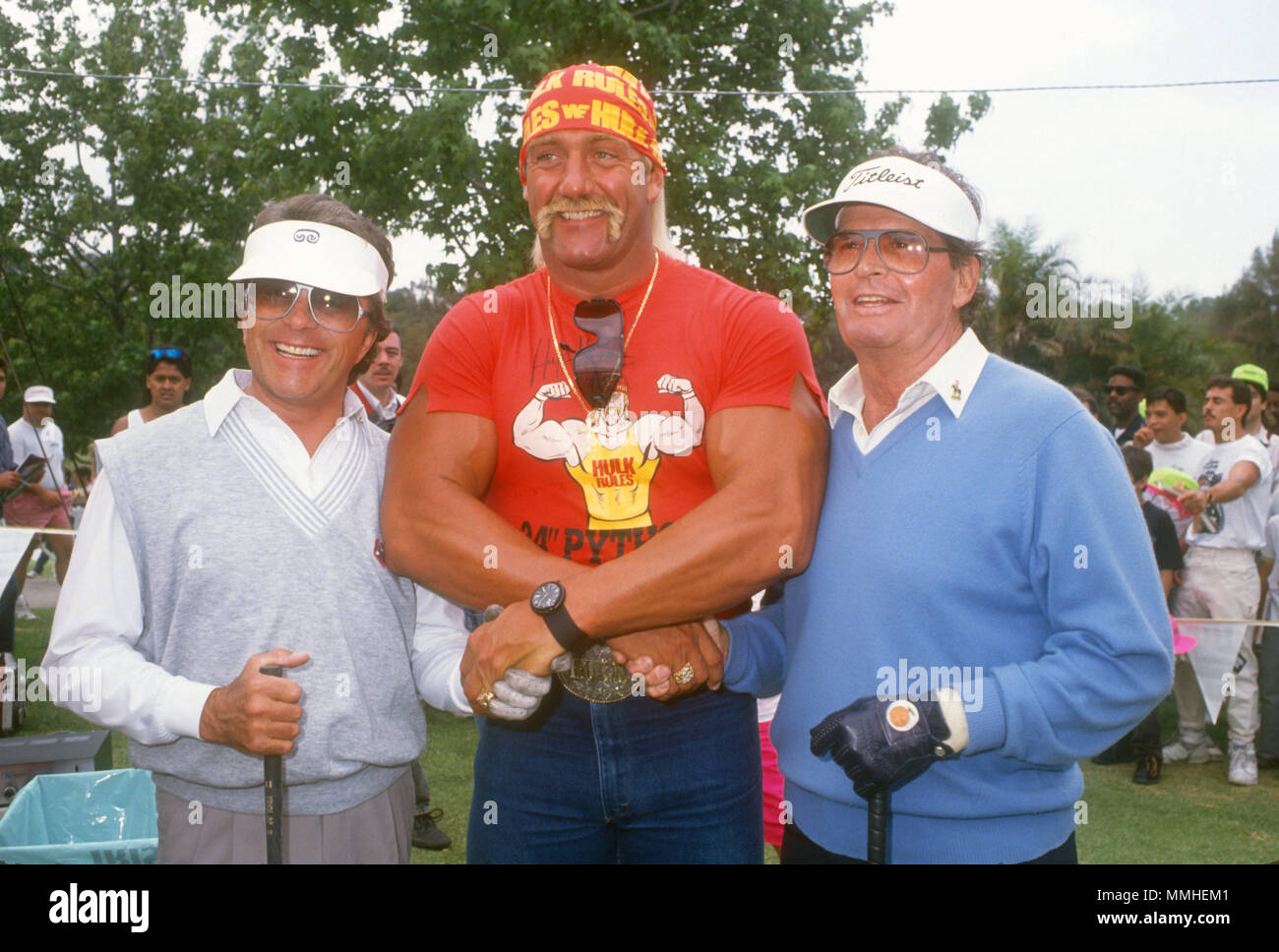 LOS ANGELES, CA - MAY 19: (L-R) Actor Bill Bixby, Wrestler Hulk Hogan