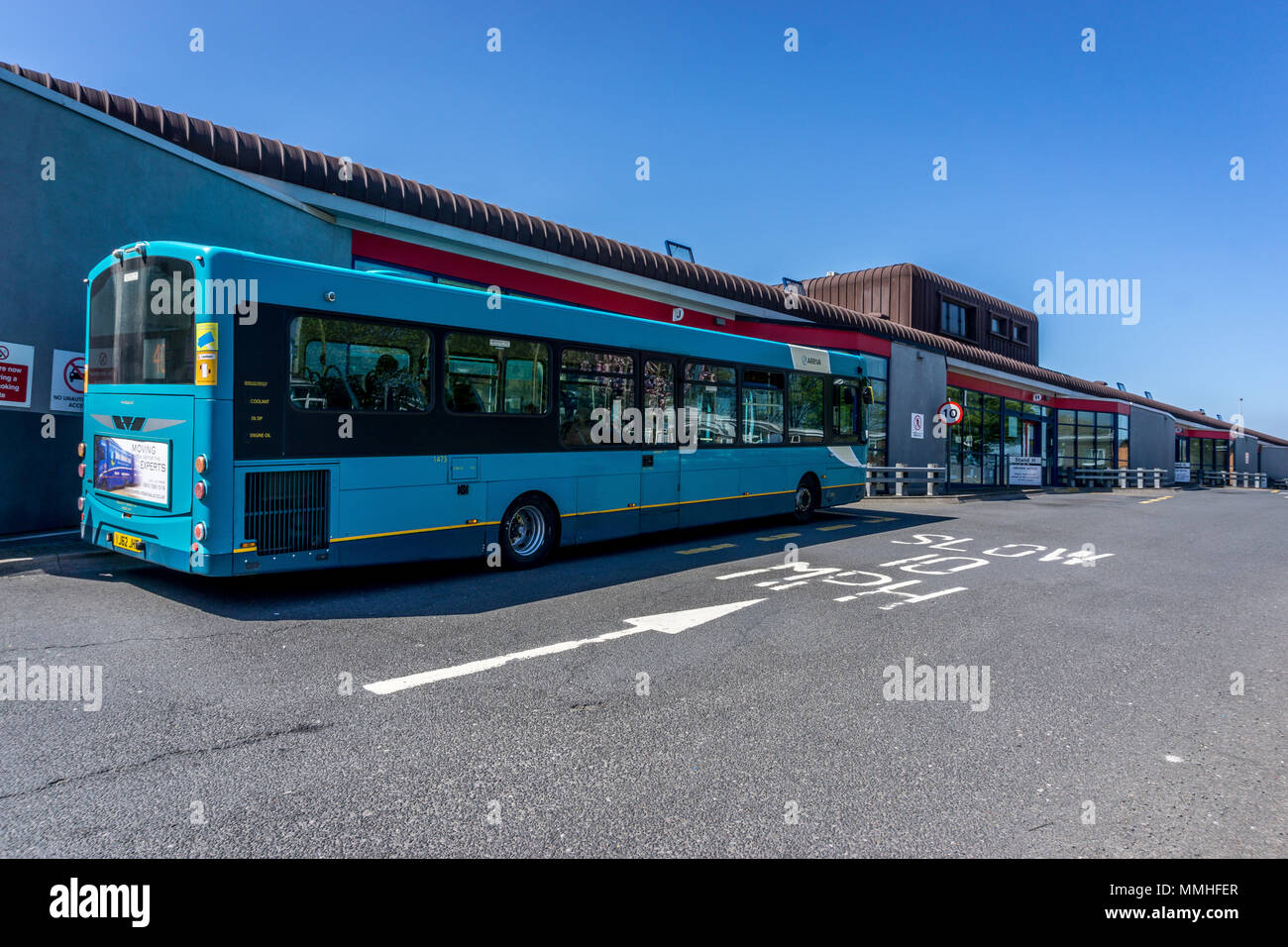 Pontefract bus station, Pontefract, West Yorkshire, England, UK, Europe