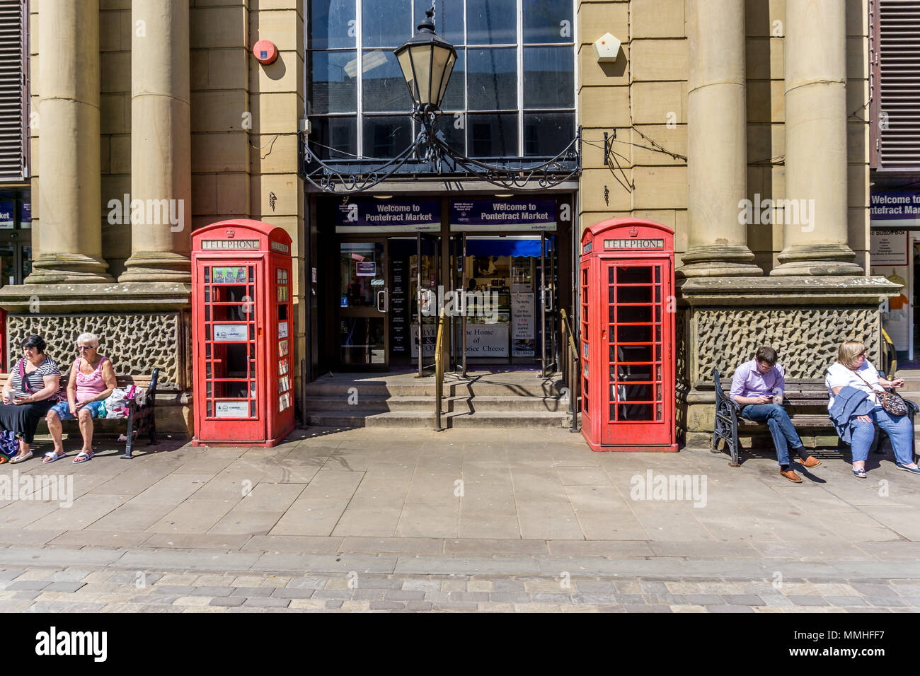 Pontefract market hall, Pontefract, West Yorkshire, England, UK, Europe