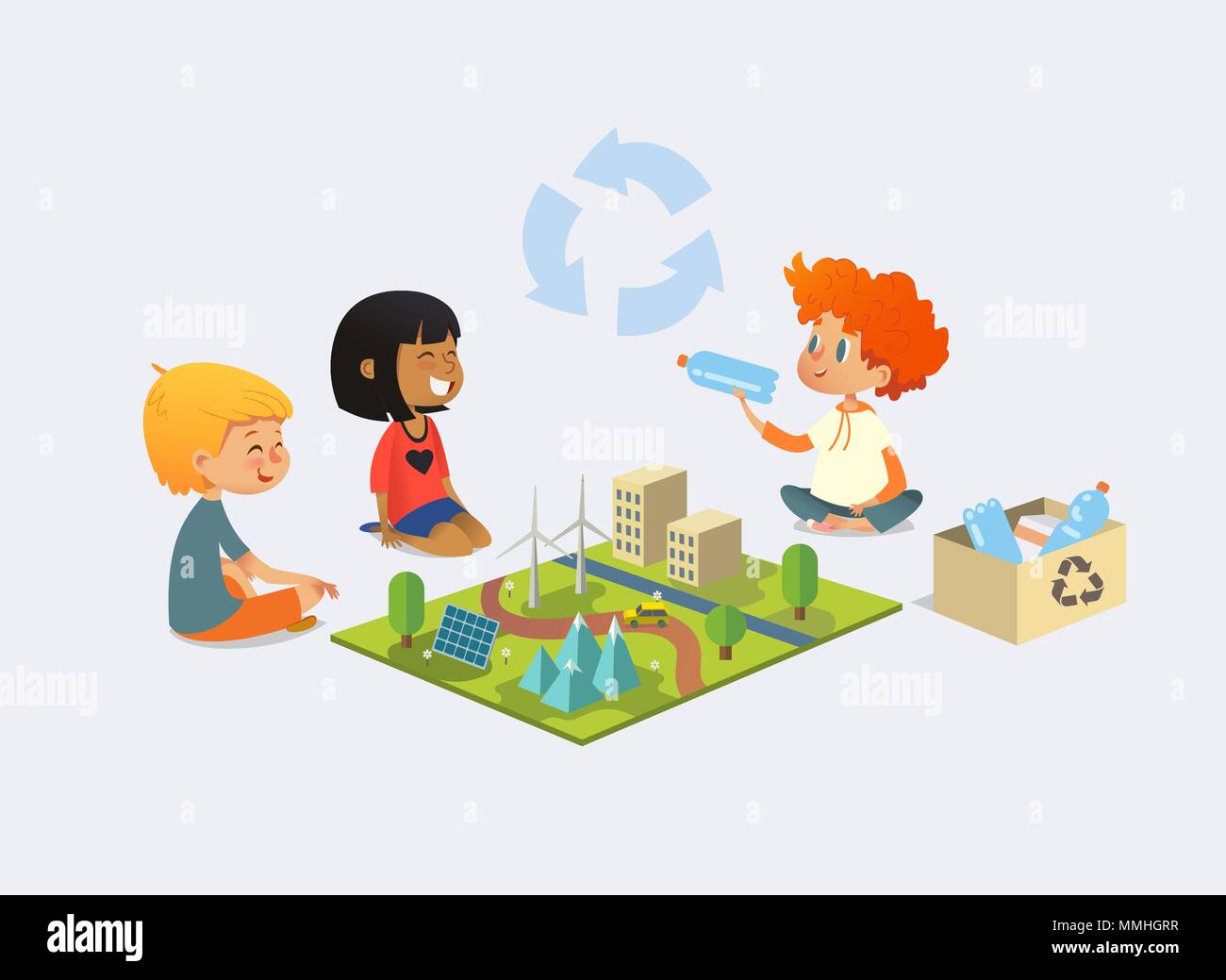 Solar System Model Kids Stock Vector Images Alamy