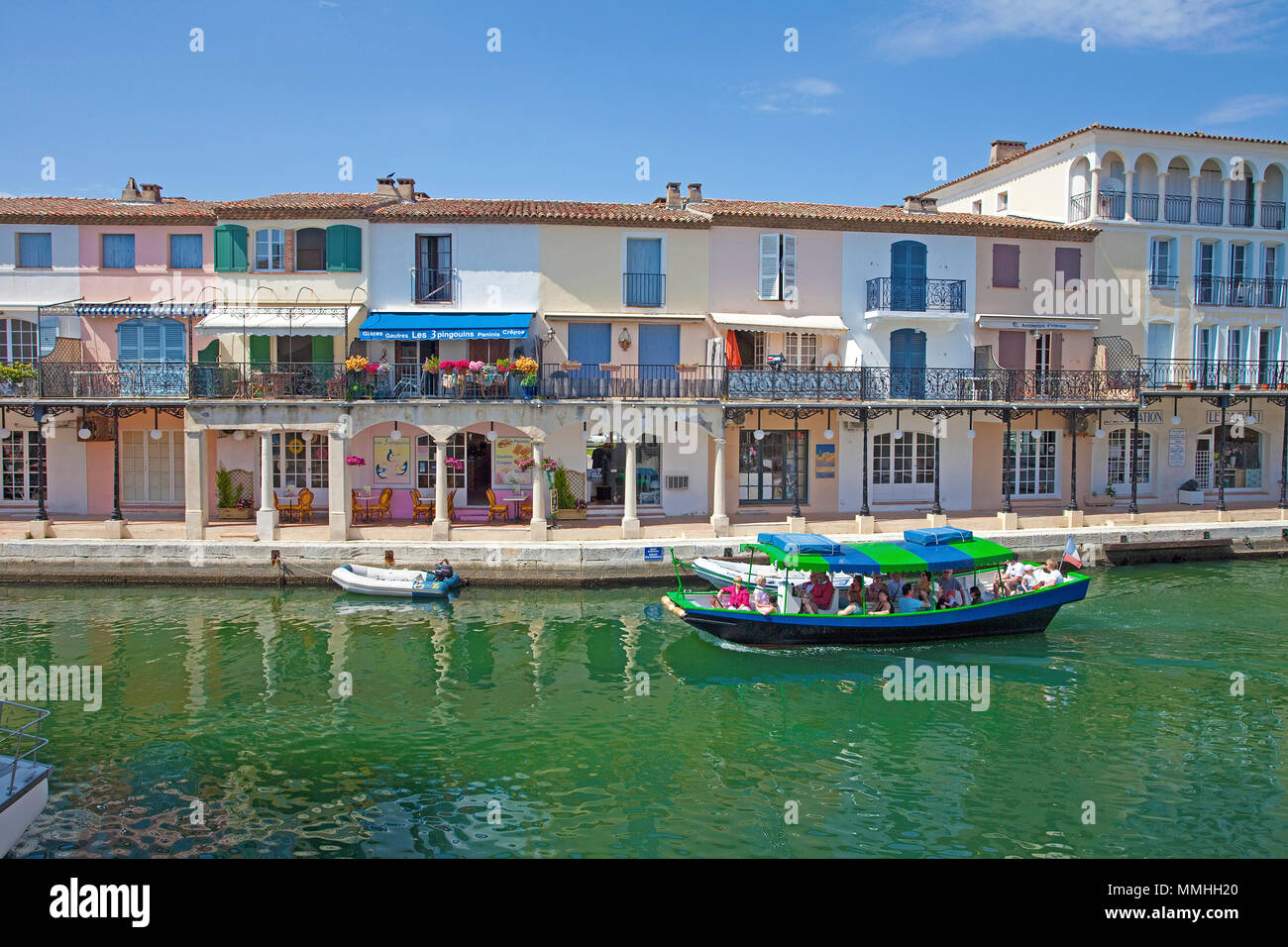 Port Grimaud, lagoon city at Gulf of SaintTropez, Cote d'Azur, South