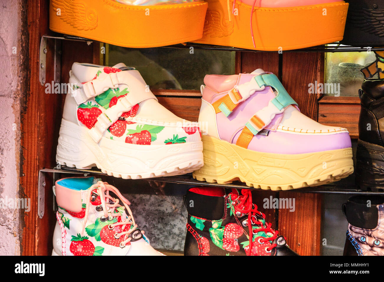Tokyo, Harajuku, Takeshita street. Out of the World shoe