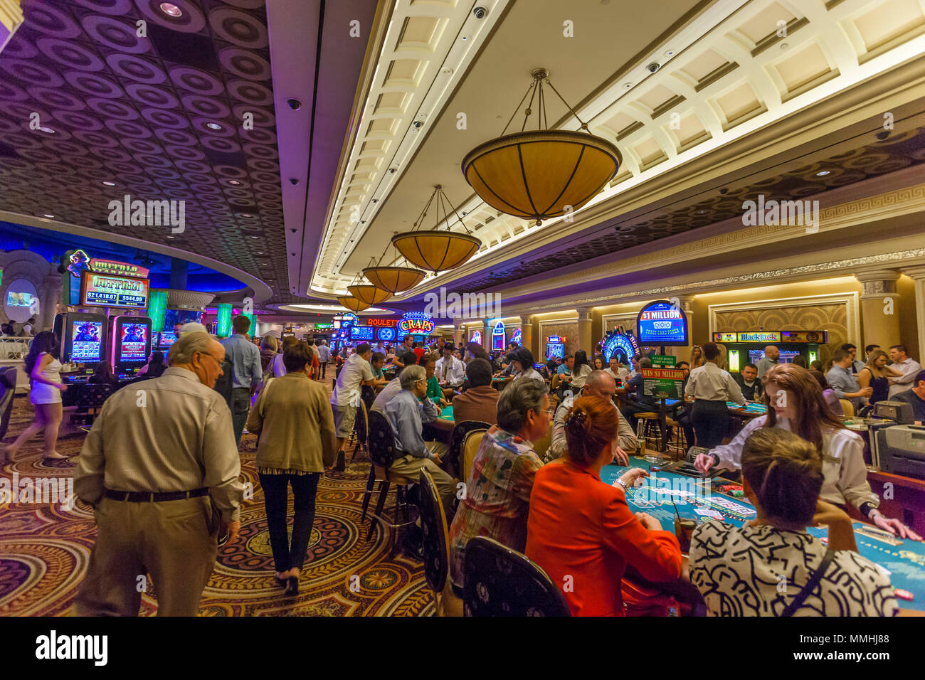 Interior of Caesars Palace Las Vegas hotel and casino on the Las Vegas  Strip in Paradise, Nevada Stock Photo - Alamy