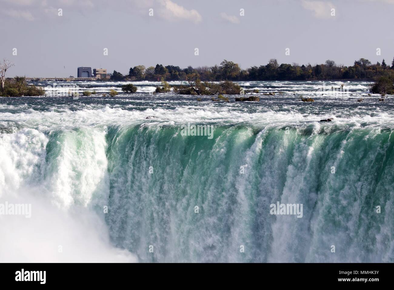 Image of an amazing Niagara waterfall at fall Stock Photo