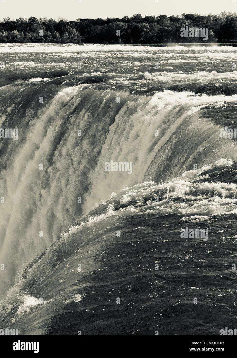 Isolated image of an amazing Niagara waterfall Stock Photo