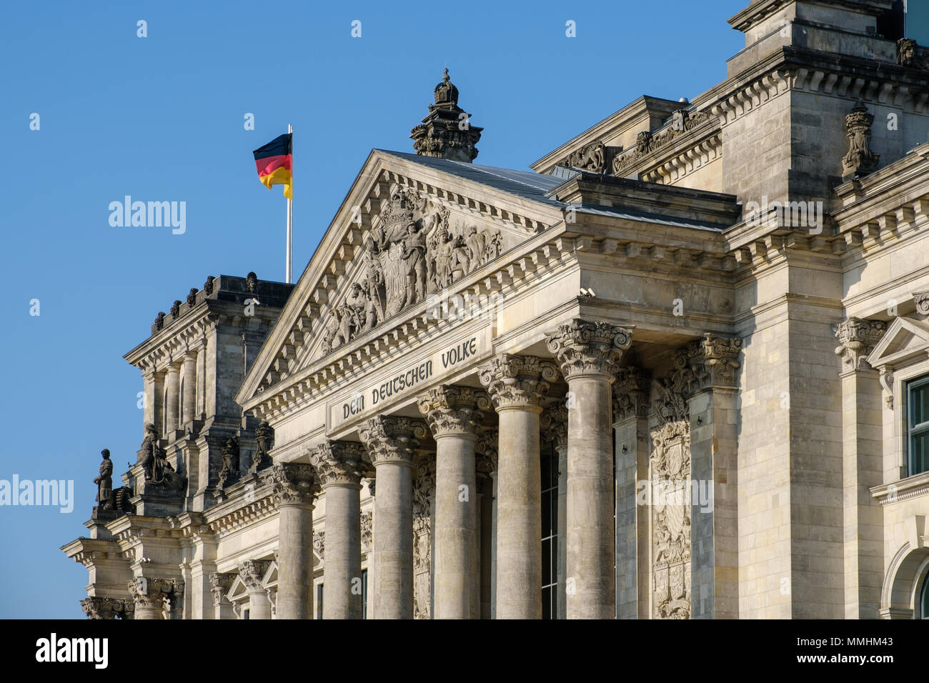 Berlin, Germany - may, 2018: The Reichstag building, the german parliament in Berlin,  Germany Stock Photo