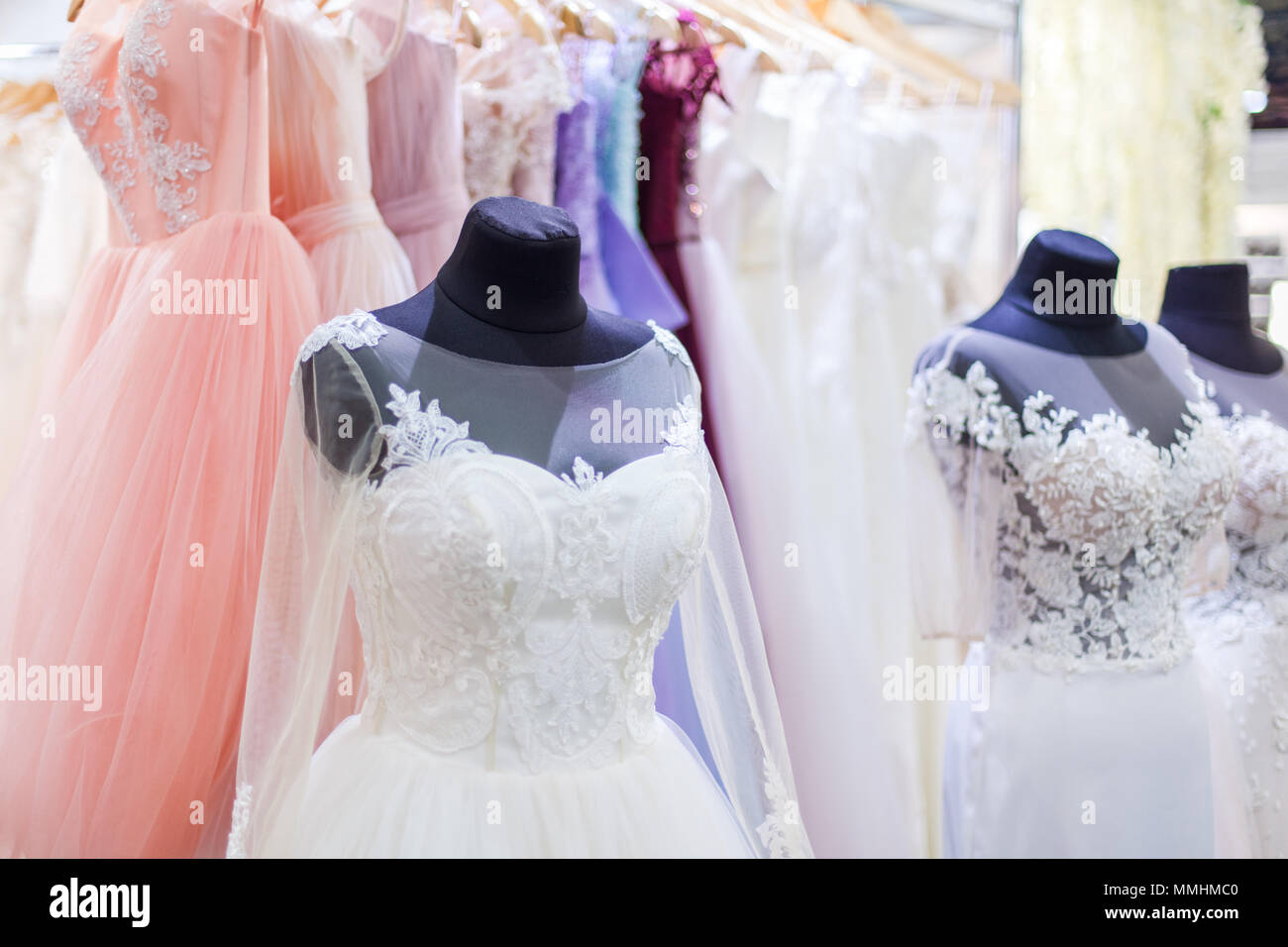 white wedding store