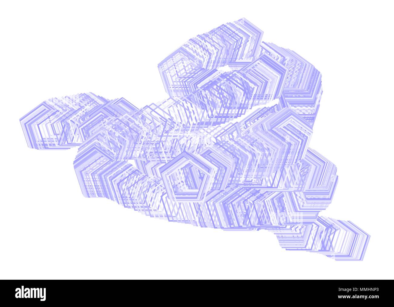 Color abstract pentagon pattern generative art background. Vector ...