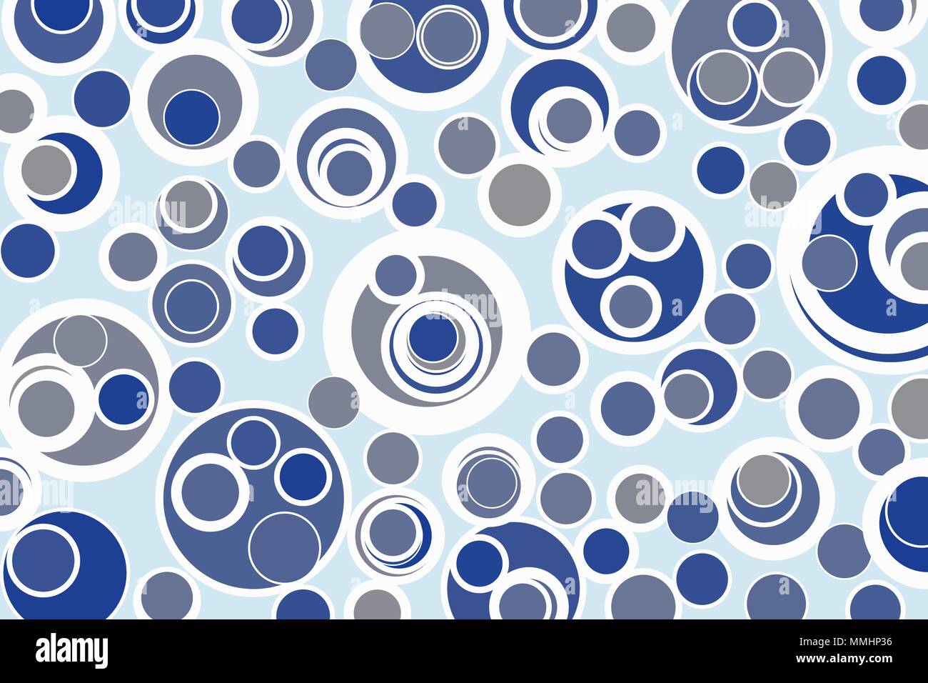 Modern geometrical circles, bubbles, sphere or ellipses background pattern abstract. Vector illustration graphic. Stock Vector