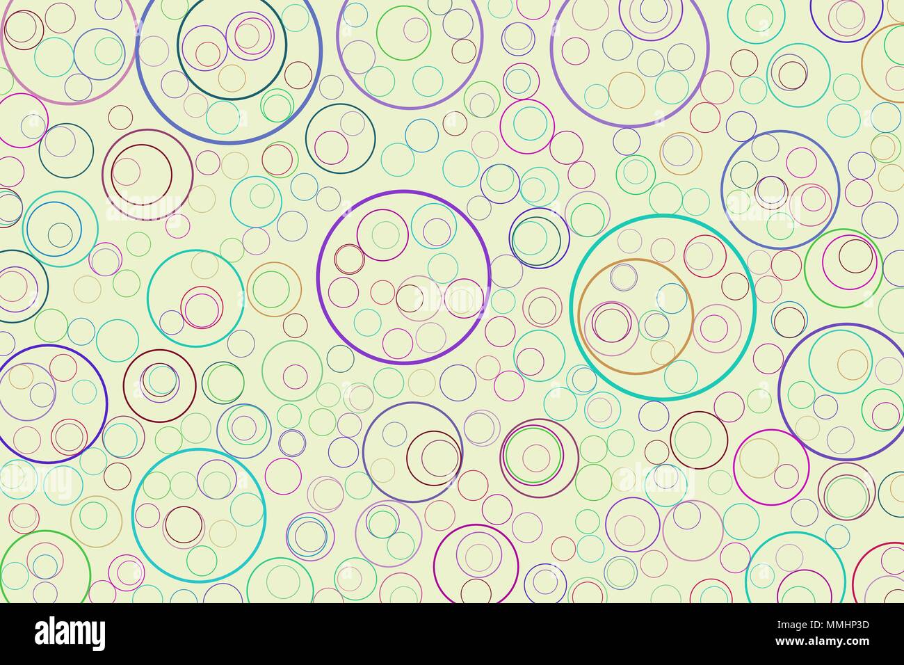 Modern geometrical circles, bubbles, sphere or ellipses background pattern abstract. Vector illustration graphic. Stock Vector