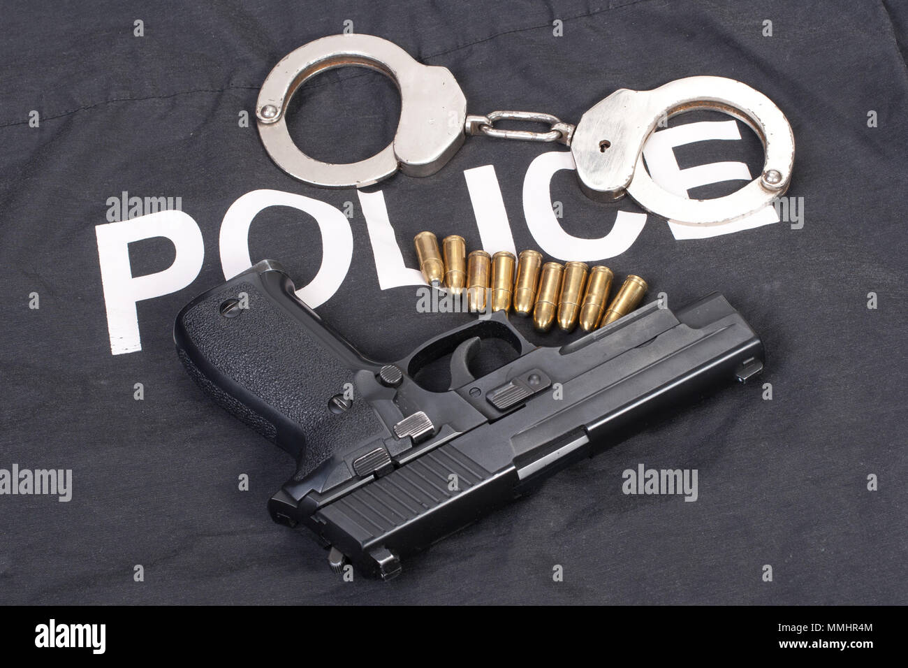 Police Badge Handcuffs High Resolution Stock Photography and Images Alamy