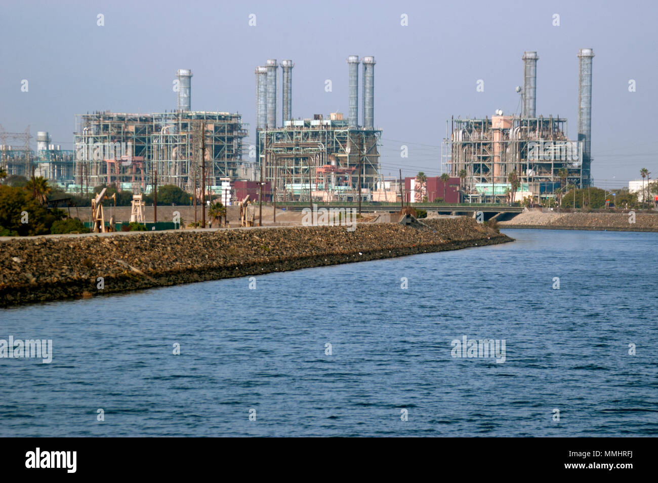 Power plant at Huntington Beach, California, USA Stock Photo Alamy