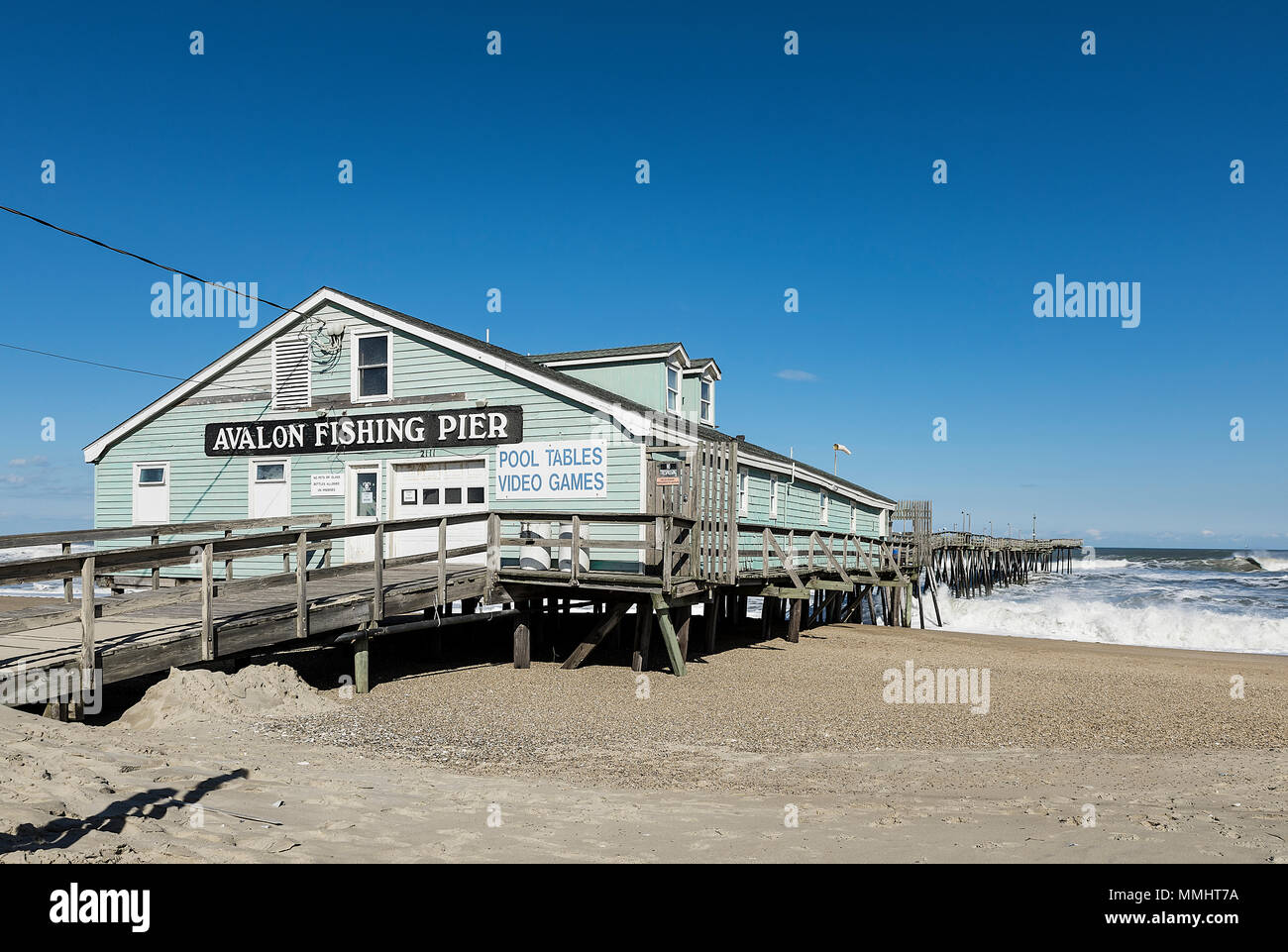 Avalon Fishing Pier, Kill Devil Hills, Outer Banks, North Carolina, USA
