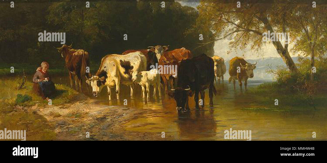 TofG 143 Christian Mali Magd mit Kühen Stock Photo - Alamy