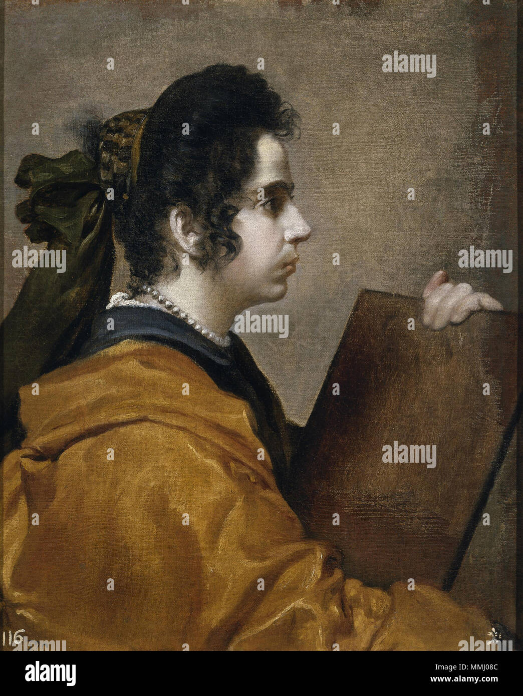 .  Español: La obra representa a Sibila, un personaje de la mitología grecorromana.  circa 1632. 45 Dama, Juana Pacheco (Museo del Prado, 1630-31) Stock Photo