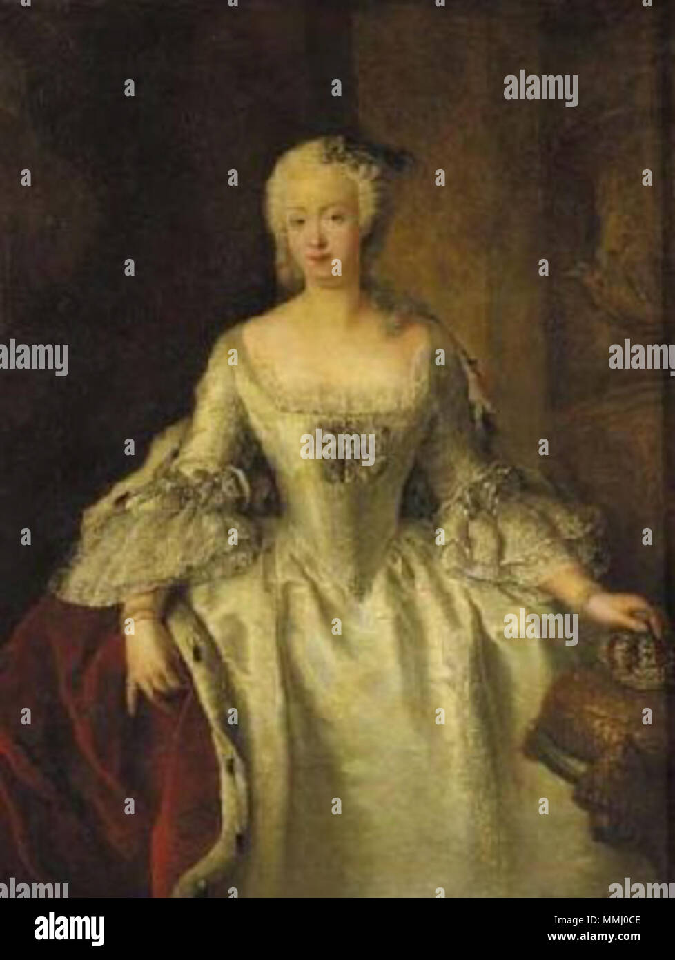Portrait of Elisabeth Christine of Brunswick-Wolfenbüttel, Crown Princess of Prussia (1746-1840). 18th century. EBrunswick-Wolf Stock Photo
