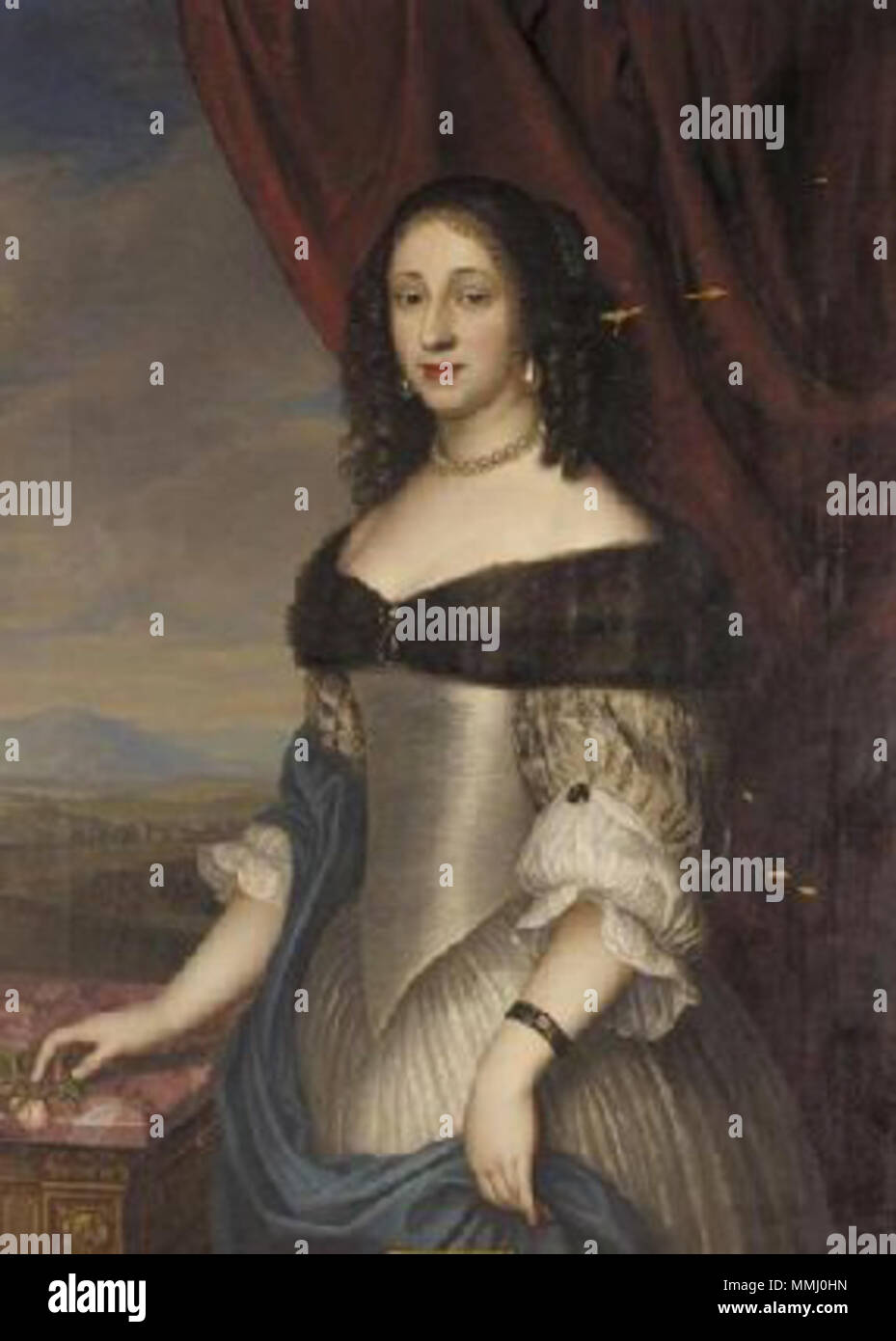 .  English: Sophia Dorothea of Schleswig-Holstein-Sonderburg-Glücksburg, Duchess of Prussia and Electress of Brandenburg  . 17th century. Dorotea Stock Photo
