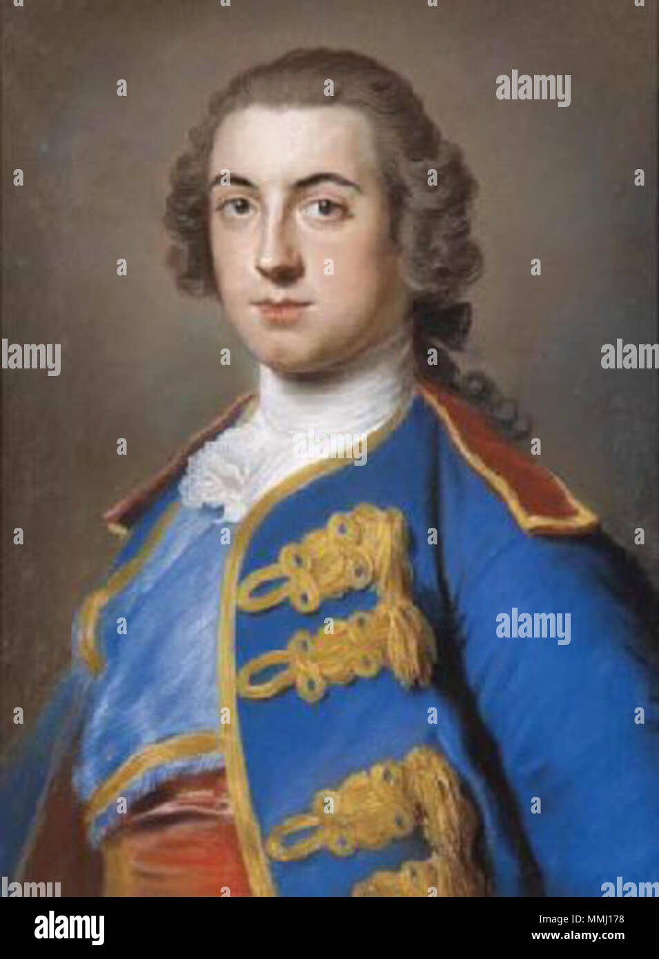 .  English: Portrait of Henry Seymour Conway (1721-1795)  . 18th century. Hon. Henry Seymour Conway Stock Photo