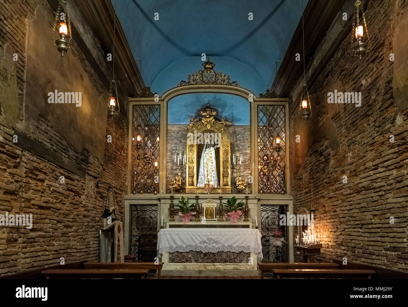The Loreto chapel, Chiesa di San Sebastiano, Livorno, Tuscany, Italy. Stock Photo