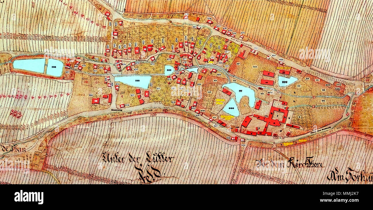 . Deutsch: Historische Karte Willich von 1751, Wennigsen (Deister), 12e