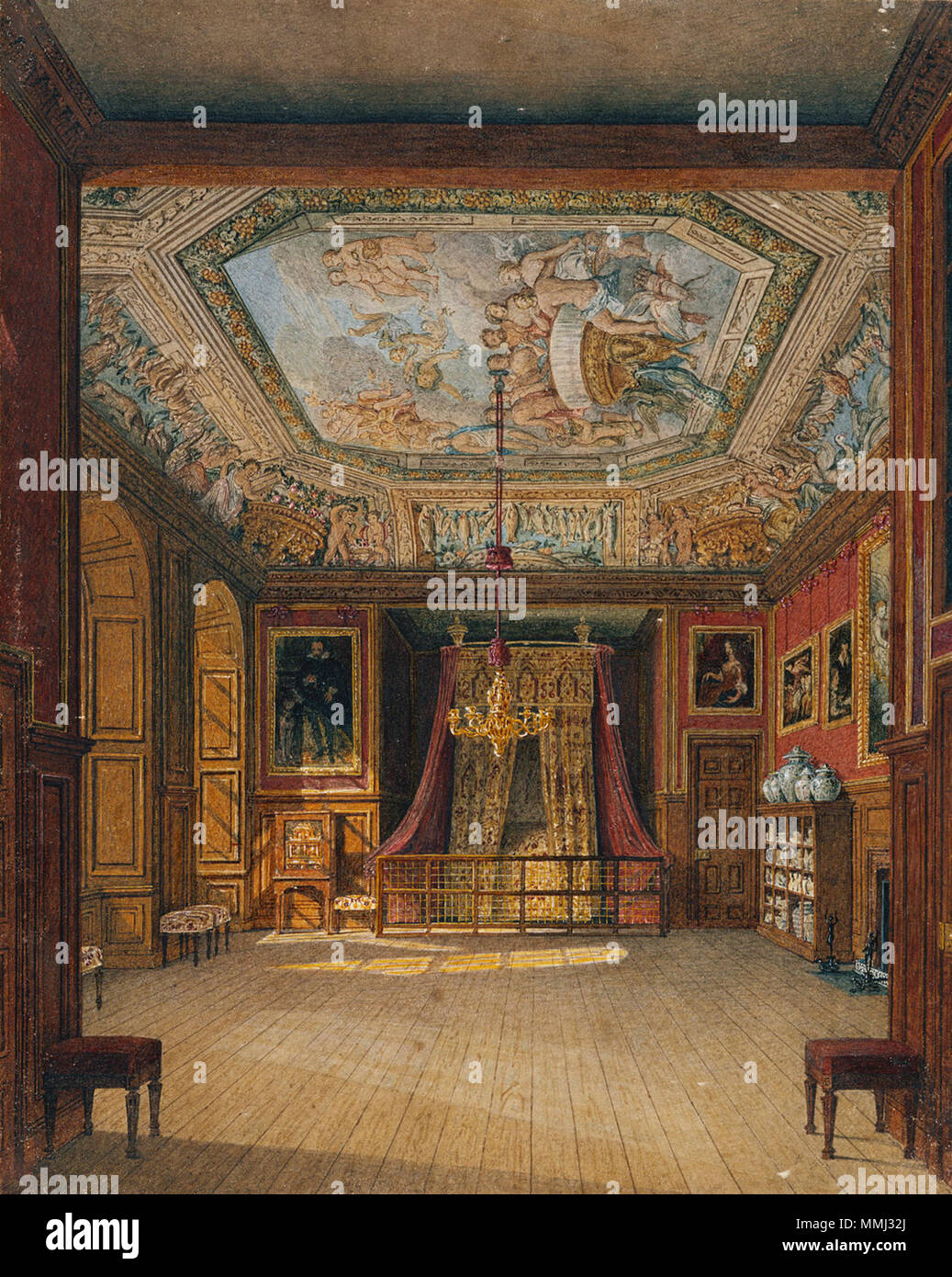 . English: A view of the King's Eating Room at Windsor Castle The ...
