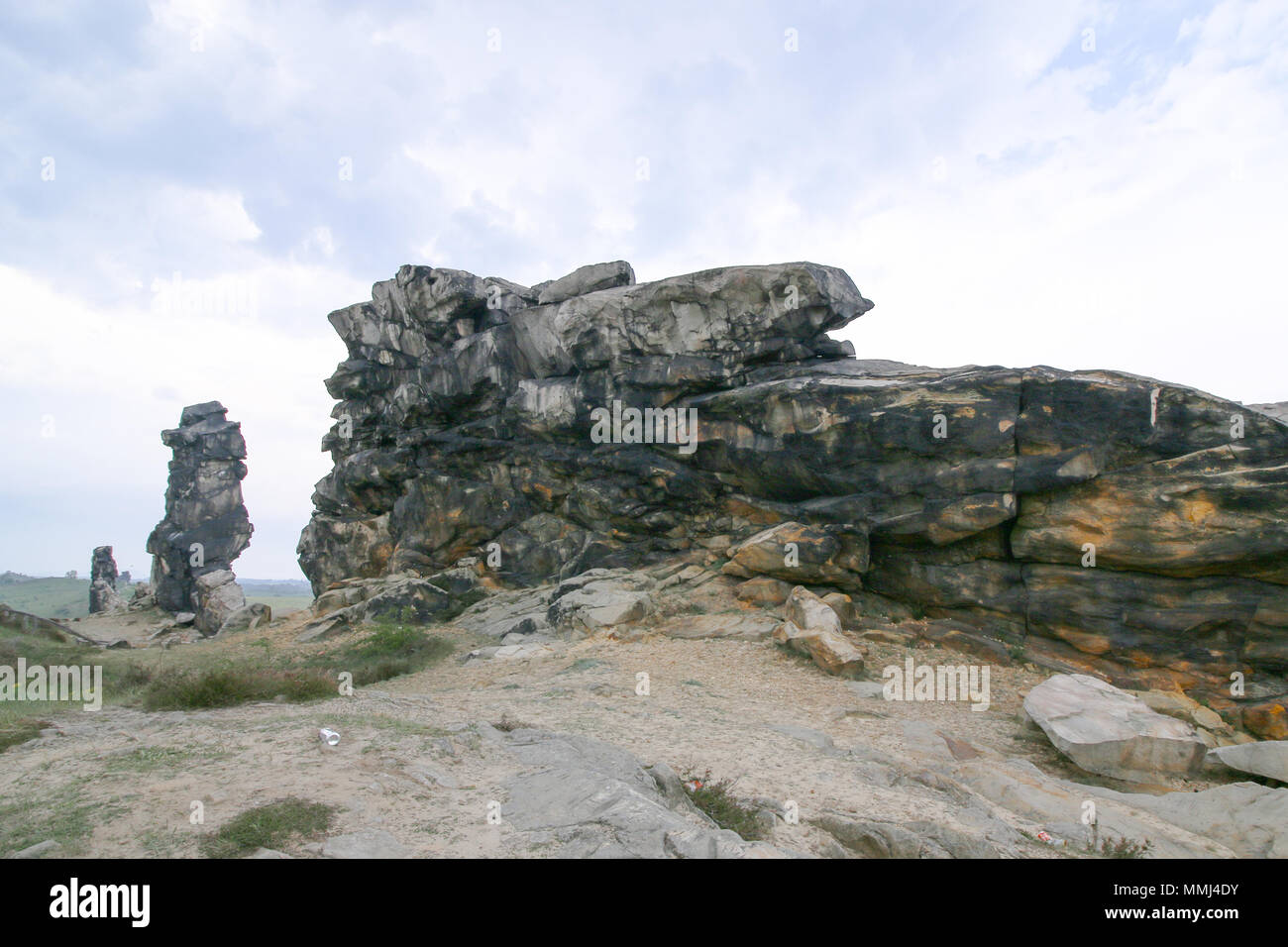 Weddersleben Germany May 10 2018 View Of The Devil S Wall In The Harz Mountains Germany The Wall Of The Devil The Teufelsmauer Runs For About Stock Photo Alamy