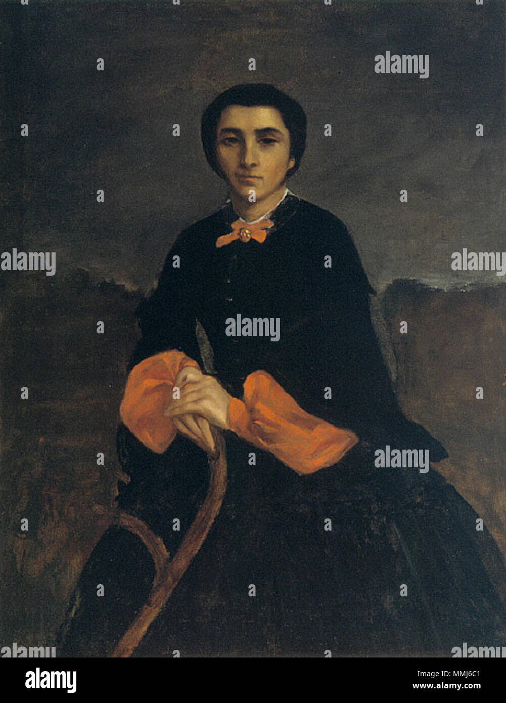 . Portrait of a Woman Juliette Courbet . 1860. Gustave Courbet