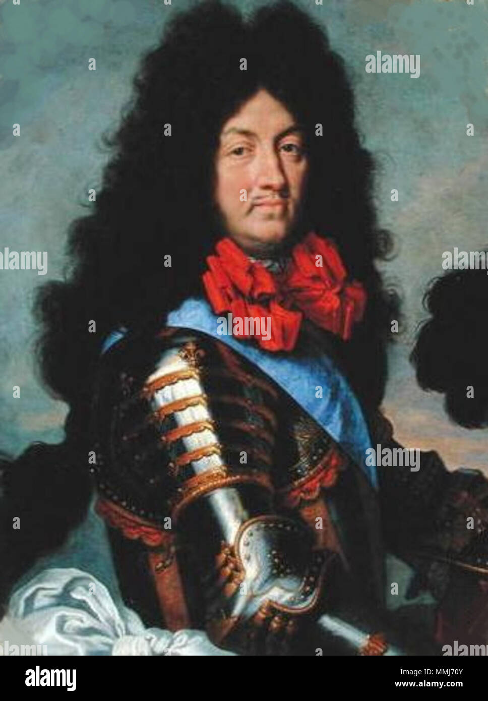 Portrait of Louis XIV of France (1638-1715). 1684. Portrait louis xiv Stock Photo
