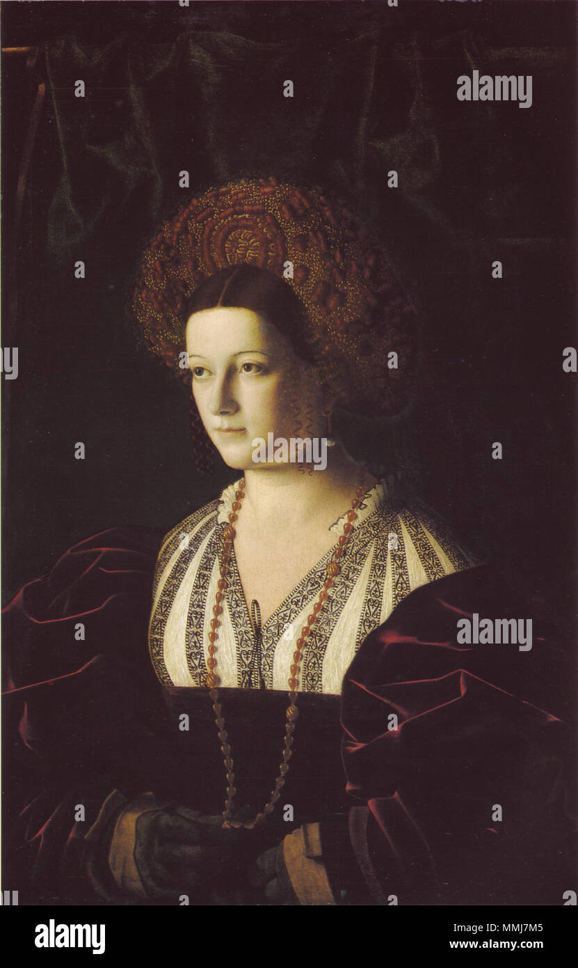 Bartolomeo Veneto (1470–1531)- Ritratto Di Gentildonna Stock Photo