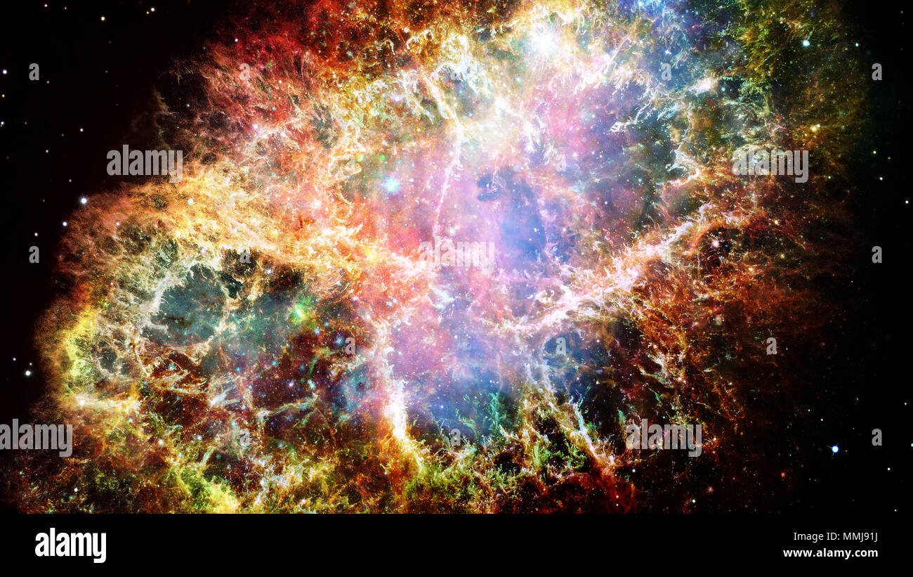 Universe filled with stars, nebula and galaxy. Elements of this image ...