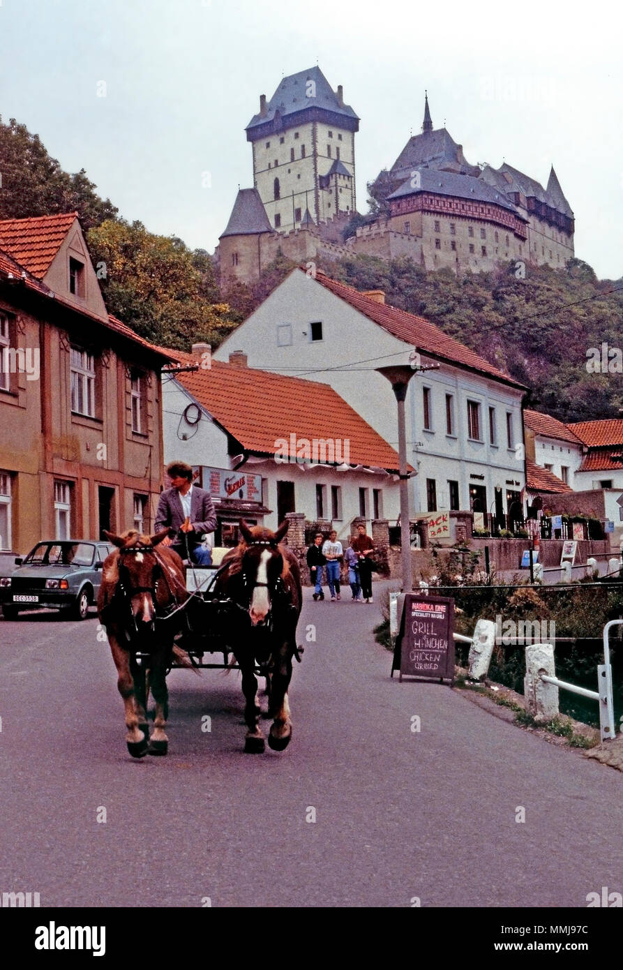 Burg Karlstein,Czech Republic Stock Photo