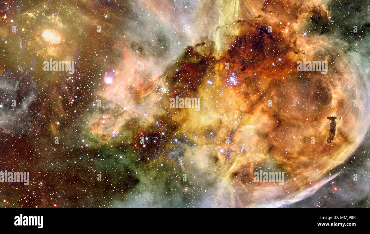 Night sky with stars and nebula. Elements of this image furnished by ...