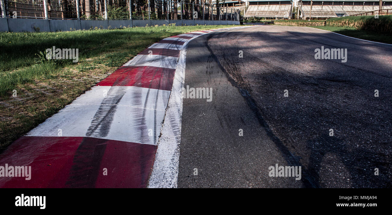 Racing track corner 1 Stock Photo Alamy
