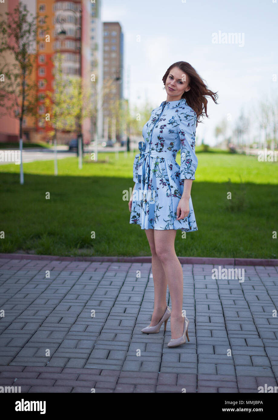 beautiful girl with short dress