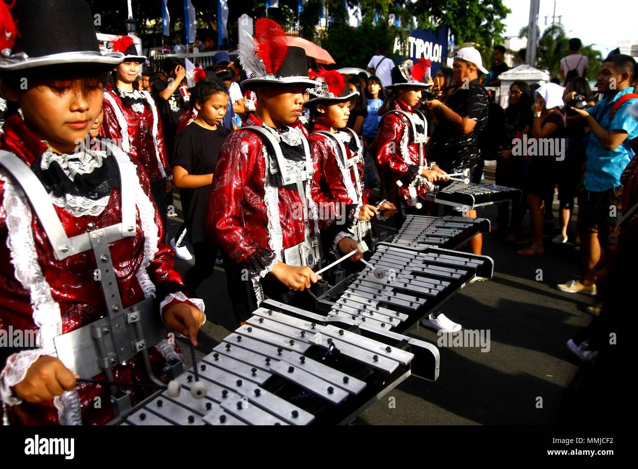 ANTIPOLO CITY, PHILIPPINES MAY 1, 2018 Members of a marching band