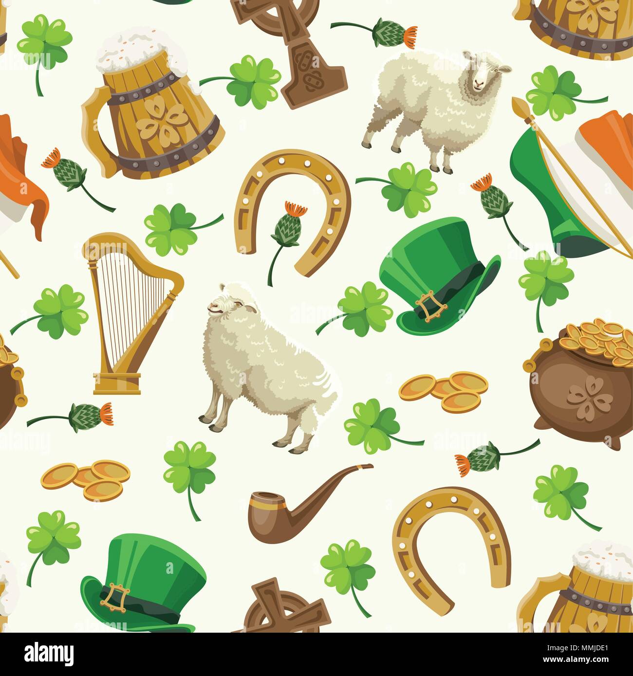 Irish Pattern Stock Vector Images Alamy