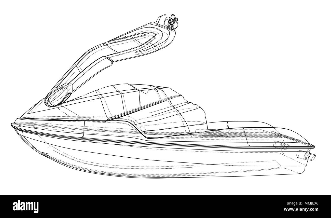 Jet ski sketch. Vector Stock Vector Image & Art Alamy