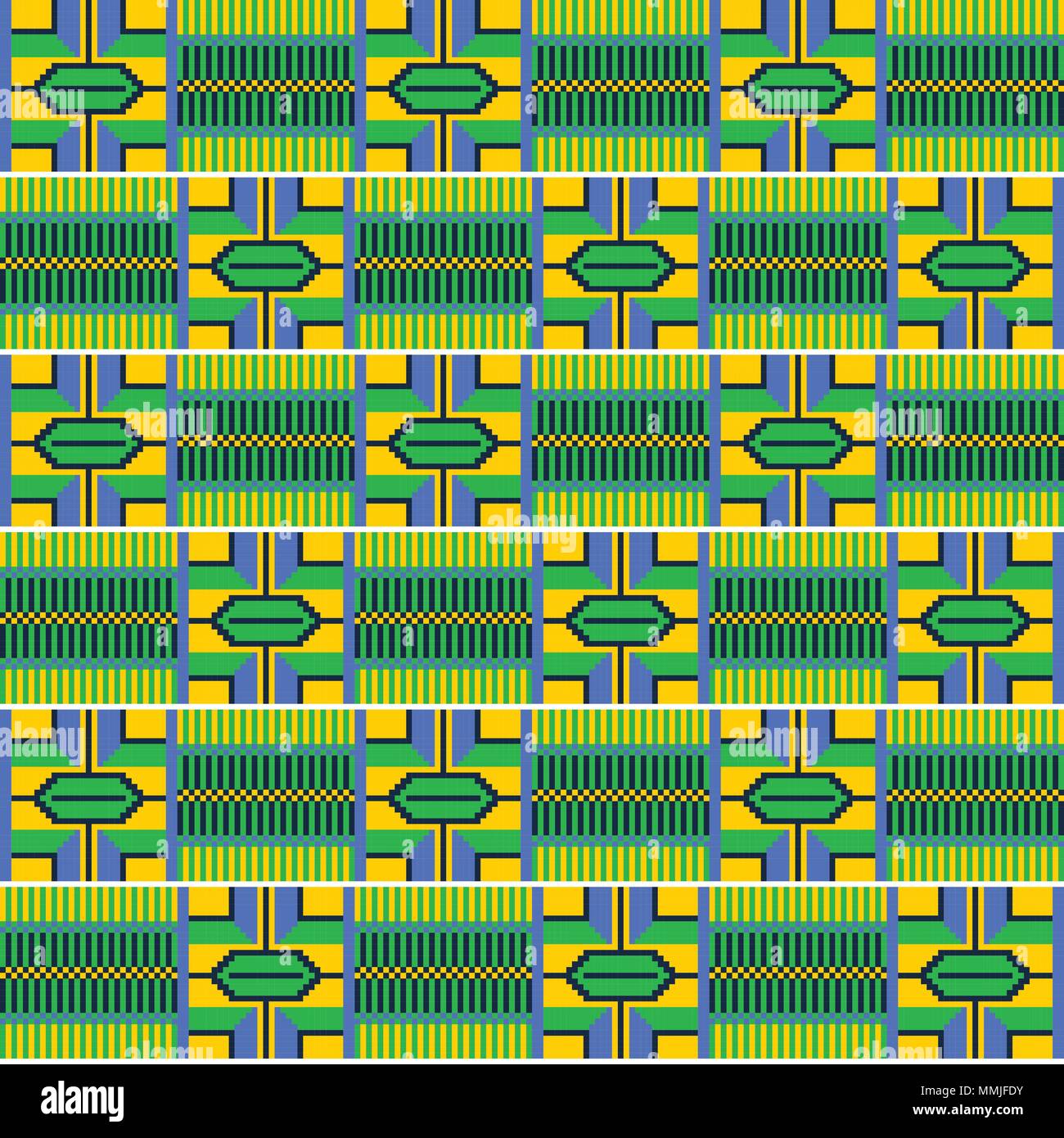 Ethnic seamless pattern. Cloth Kente. Traditional ornament of Ghana Stock  Vector Image & Art - Alamy